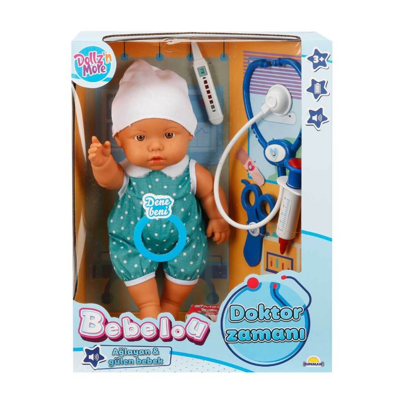 LUTKA BEBELOU DOKTORKA MUZ. 35 CM - Slika 2