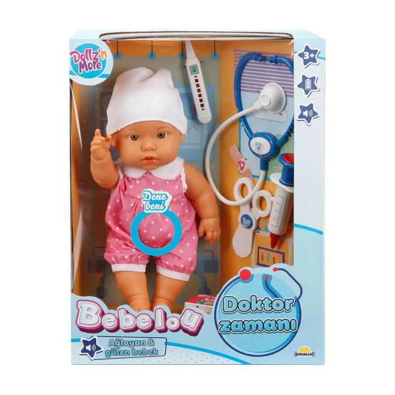 LUTKA BEBELOU DOKTORKA MUZ. 35 CM