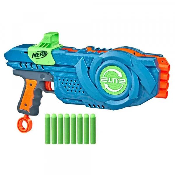 NERF ELITE 2.0 FLIP 8 - Lanciatore A Pompa Con 8 Dardi Rotanti