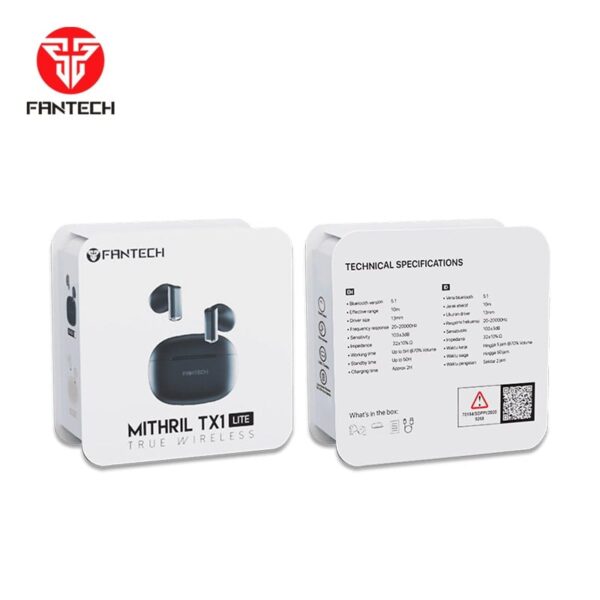 Bluetooth slusalice Fantech TX1 Lite Mithril crne - Image 2