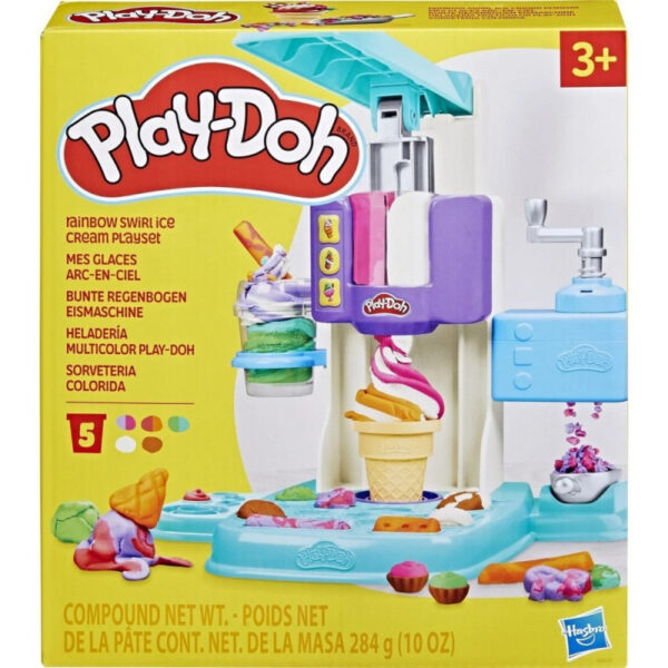 PLAY DOH RAINBOW SWIRL ICE CREAM