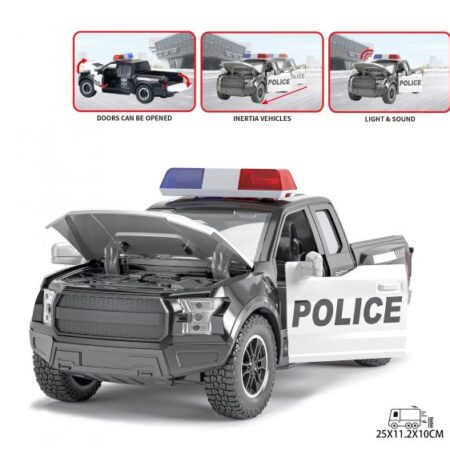 MAGZY WHEEL DZIP 1:16 POLICIJSKI CRNI SA ZVUK