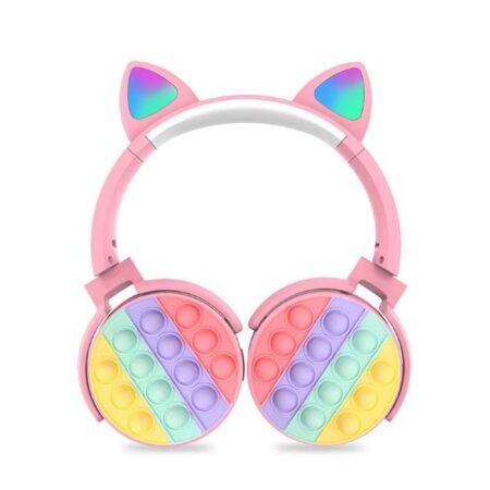 Bluetooth slusalice Cat Pot it roze